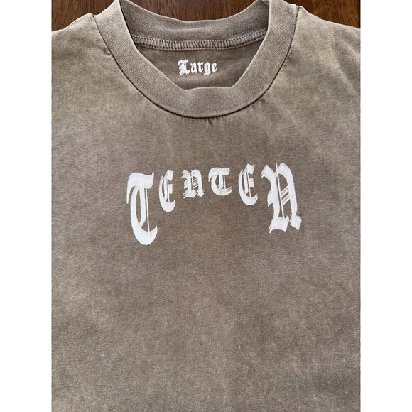 Vintage TENTEN Graphic T-Shirt Washed Distressed Oversized Streetwear Y2K Skater - Picture 4 of 6